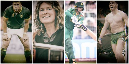 Sportsperson of the Year runners-up: Handré Pollard, Quinton de Kock, Kirsten Neuschäfer and Dricus du Plessis