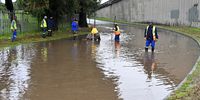 The turnoff from Raapenberg Road in Mowbray flooded after heavy rain on 14 June 2023. (Photo: Supplied)