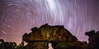 Shooting the stars at De Pakhuys in the Cederberg last week, a long exposure of 55 minutes. A rewarding night! Image: Melanie Black. 