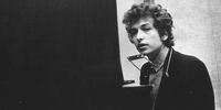Circa 1965: Bob Dylan is seen seated at the piano during the recording of the album Highway 61 Revisited in Columbia Records’ studio in New York City, New York. (Photograph by Michael Ochs Archives/ Getty Images)