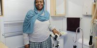 Dr Rakiya Saidu started as the lead clinician at the Khayelitsha Cervical Cancer Screening Project in 2015. She hopes to see the outcomes of the research done at the centre implemented at a grassroots level for the benefit of women. (Photo: Tamsin Metelerkamp)<br>