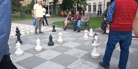 Life sized chess. Photographer: Ruda Hahman