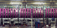 Panoramic view of the Large Plasma Device (LAPD). (Image: Basic Plasma Science Facility, University of California, Los Angeles)