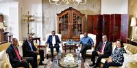 President Cyril Ramaphosa receives leader of the Rapid Support Forces (RSF) Mohamed Hamdan ‘Hemedti’ Dagalo of Sudan at the Mahlamba Ndlopfu official residence in Pretoria. (Photos: GCIS)