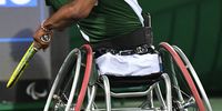 Lucas Sithole during the wheelchair tennis semifinal at the Paralympics in Rio de Janeiro, Brazil, on 12 September 12 2016. (Photo: Wessel Oosthuizen / Gallo Images)