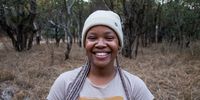 EWT lion field officer intern Lesego Mthethwa. (Photo: Julia Evans)