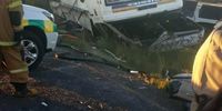 Free  State Emergency Services attend to the scene of the Free State bus crash bus near Ventersburg, Free State. (Photo: Supplied)