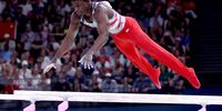 Frederick Richard of the USA performs on the Parallel Bars during the Men Team final of the Artistic Gymnastics competitions in the Paris 2024 Olympic Games, at the Bercy Arena in Paris, France, 29 July 2024.  EPA-EFE/YAHYA ARHAB