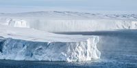 The edge of Vanderford Glacier, one of the major outlet glaciers that appears to be thinning and retreating in Wilkes Land, East Antarctica. (Photo: Richard Jones, Author provided)