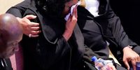 MEMPHIS, TN - FEBRUARY 01: RowVaughn Wells cries as she and her husband Rodney Wells arrive for the funeral service for her son Tyre Nichols at Mississippi Boulevard Christian Church on February 1, 2023 in Memphis, Tennessee. On January 7th, 29-year-old Nichols was violently beaten for three minutes by Memphis police officers at a traffic stop and died of his injuries. Five Black Memphis Police officers have been fired after an internal investigation found them to be directly responsible for the beating and have been charged with second-degree murder, aggravated assault, two charges of aggravated kidnapping, two charges of official misconduct and one charge of official oppression. (Photo by Andrew Nelles-Pool/Getty Images)
