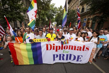 Over 20 envoys in Budapest express concern over Hungary's anti-Pride law