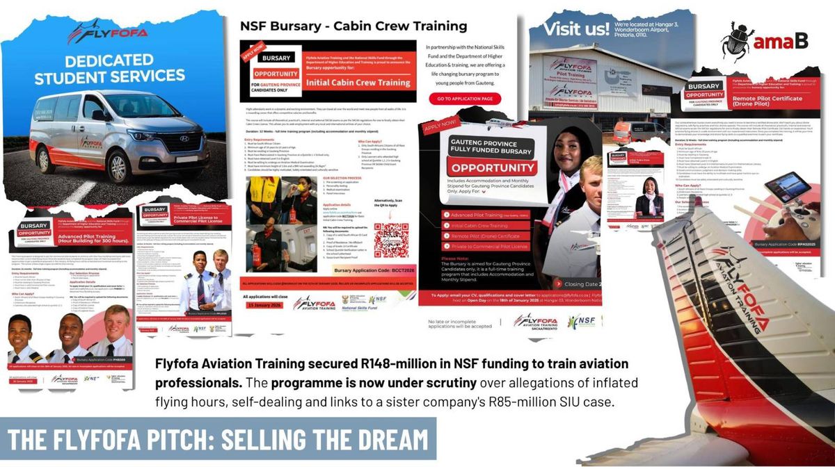 Flyfofa Aviation couple milked millions from the National Skills Fund
