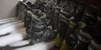Ski boots remain unused  in the ski hire shop at the Tiffindell Ski Resort. (Photo: Shiraaz Mohamed)