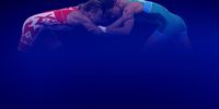 CHIBA, JAPAN - AUGUST 04:   Iryna Kurachkina of Team Belarus competes against Evelina Georgieva Nikolova of Team Bulgaria during the Women’s Freestyle 57kg Semi Final on day twelve of the Tokyo 2020 Olympic Games at Makuhari Messe Hall on August 04, 2021 in Chiba, Japan. (Photo by Maddie Meyer/Getty Images)