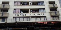 Façade of Renesta House, across the road Nazeem has his fast food outlet. Image: Barbara Adair and Sreddy Yen
