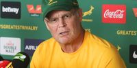 Springbok coach Rassie Erasmus addresses media