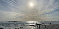 Sunset at Tableview beach, Cape Town. Photographer: Thandiwe Maimane