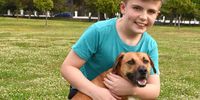 Daniel Ray with his dog Biscuit.<br>Photo by Nasief Manie.