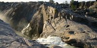 The top of the Augrabies Falls, looking westward. (Photo: Chris Marais)<br>