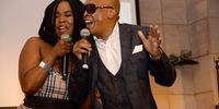 Zahara &amp; Robbie Malinga during Metro FM Music Awards launch on January 14, 2016 in Johannesburg, South Africa. (Photo by Gallo Images/Oupa Bopape)