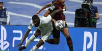 Real Madrid's defender Antonio Rudiger (L) in action against Manchester's Manuel Akanji (R) during the UEFA Champions League semifinal first leg soccer match between Real Madrid and Manchester City, in Madrid, Spain, 09 May 2023.  EPA-EFE/Kiko Huesca