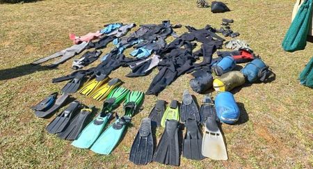 Abalone haul: poaching gear recovered in Table Mountain National Park