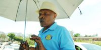Christopher Danisa outside the voting station in  in Bhambayi, north of Durban during the local government elections on 1 November 2021. (Photo: Phumlani Thabethe)