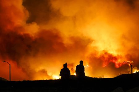 New wildfire near Los Angeles explodes to 9,400 acres, forces evacuations