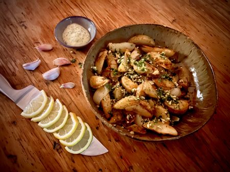What’s cooking today: Gremolata potato wedges