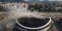 Fire destroys half of Rio Olympic Velodrome's roof