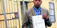 Azola Mlotywa (18) who obtained 7 distinctions with his incomplete results statement and is gearing up to rewrite his life Orientation paper this coming Wednesday, in Pakamani Senior Seconday School,  Butterworth,  Eastern Cape on 20 January 2023).<br>(Photo: Hoseya Jubase)