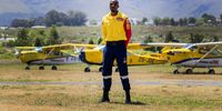 Firefighter and crew leader type 1, Lulamile Nongawuza at the Western Cape Summer Fire Readiness event on 27 November 2023 says the team is well equipped for fires heading into what is predicted to be South Africa's hottest summer. (Photo: Kyra Wilkinson)