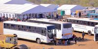 Thousands of immigrants stranded in Musina have been transferred to a new repatriation centre, where conditions are better but still inadequate. (GroundUp_Musina-xeno
