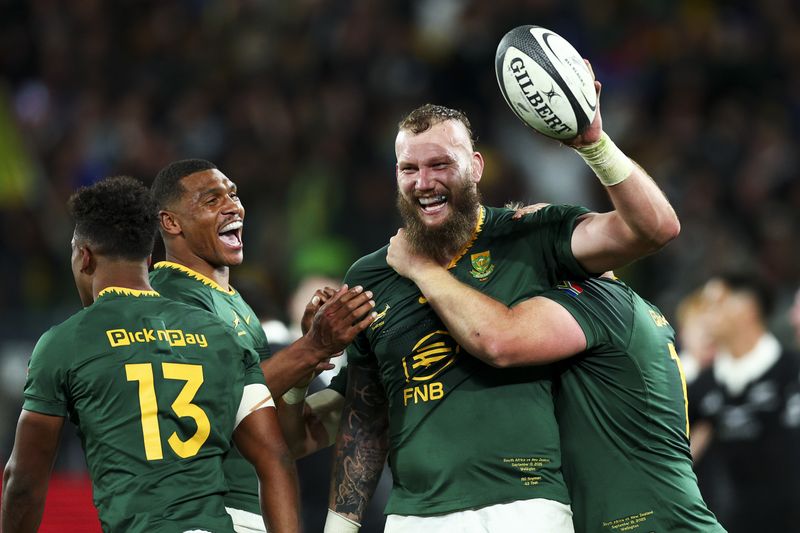 Six-try Springboks destroy All Blacks by record margin in Wellington