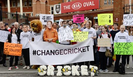 #ChangeCricket: Protest outside Oval raises profile of cricket’s plight