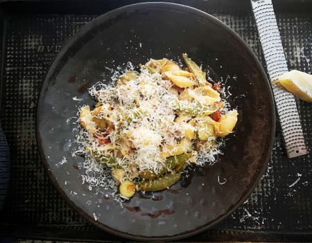 Wine, water and other secrets of a simple weeknight pasta dish