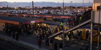 Philippi train station, where the minister gave up on his train journey.