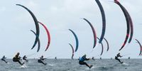 Competitors in action during the Men's Kite event at the 54th edition of the Trofeo Princesa Sofia sailing regatta held at Palma de Majorca, Spain, 02 April 2025.  EPA-EFE/MIQUEL A. BORRAS