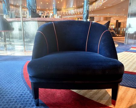 Chart Room Blues: A black-and-white gala dinner, offset by moody blues