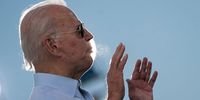 COCONUT CREEK, FL - OCTOBER 29: Democratic presidential nominee Joe Biden speaks at a drive-in campaign rally at Broward College on October 29, 2020 in Coconut Creek, Florida. Biden is campaigning in Florida on Thursday, with drive-in rallies in Tampa and Broward County. (Photo by Drew Angerer/Getty Images)