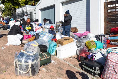Hundreds of fleeing Zimbabweans camp outside consulate in Cape Town
