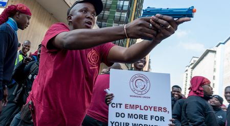 As security companies and guards face off, a wave of crime hits cash vans