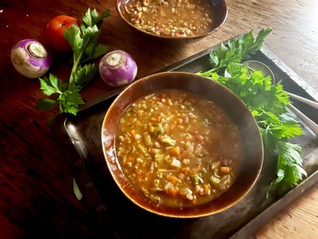 Souper Tuesday: Chunky vegetable & barley soup