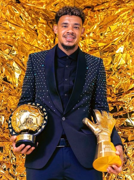 Ronwen Williams celebrates double triumph at CAF awards in Marrakech