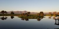 Riebeek Valley - Perfectly Still Looking Across to the Gouda Wind Farm and the Winterhoek.<br>Photographer: David Walwyn