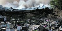 Dark smoke and huge blazes continue being the order of the day in Durban as more factories are set alight in Springfield and Nandi drive on  Wednesday the 14th of July. Photo:Supplied
