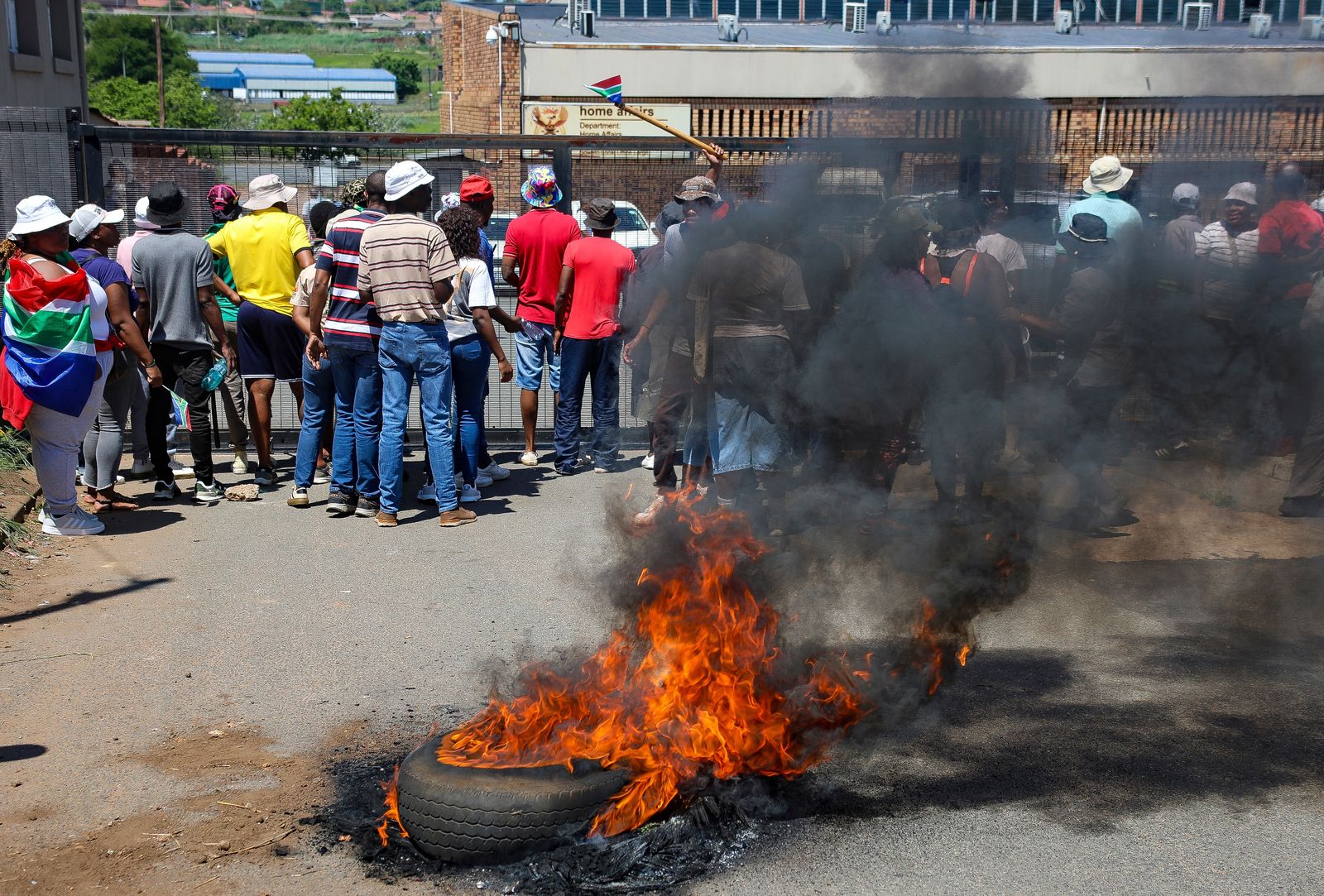 Civilians Protest Constitutional Court Ruling On Asylum Seekers