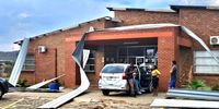 Musina traffic offices damaged by the hailstorm. (Photo: Supplied)