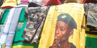 Vendors sell ANC merchandise outside the party’s headquarters on 10 December 2022. (Photo: Phumlani Thabethe)